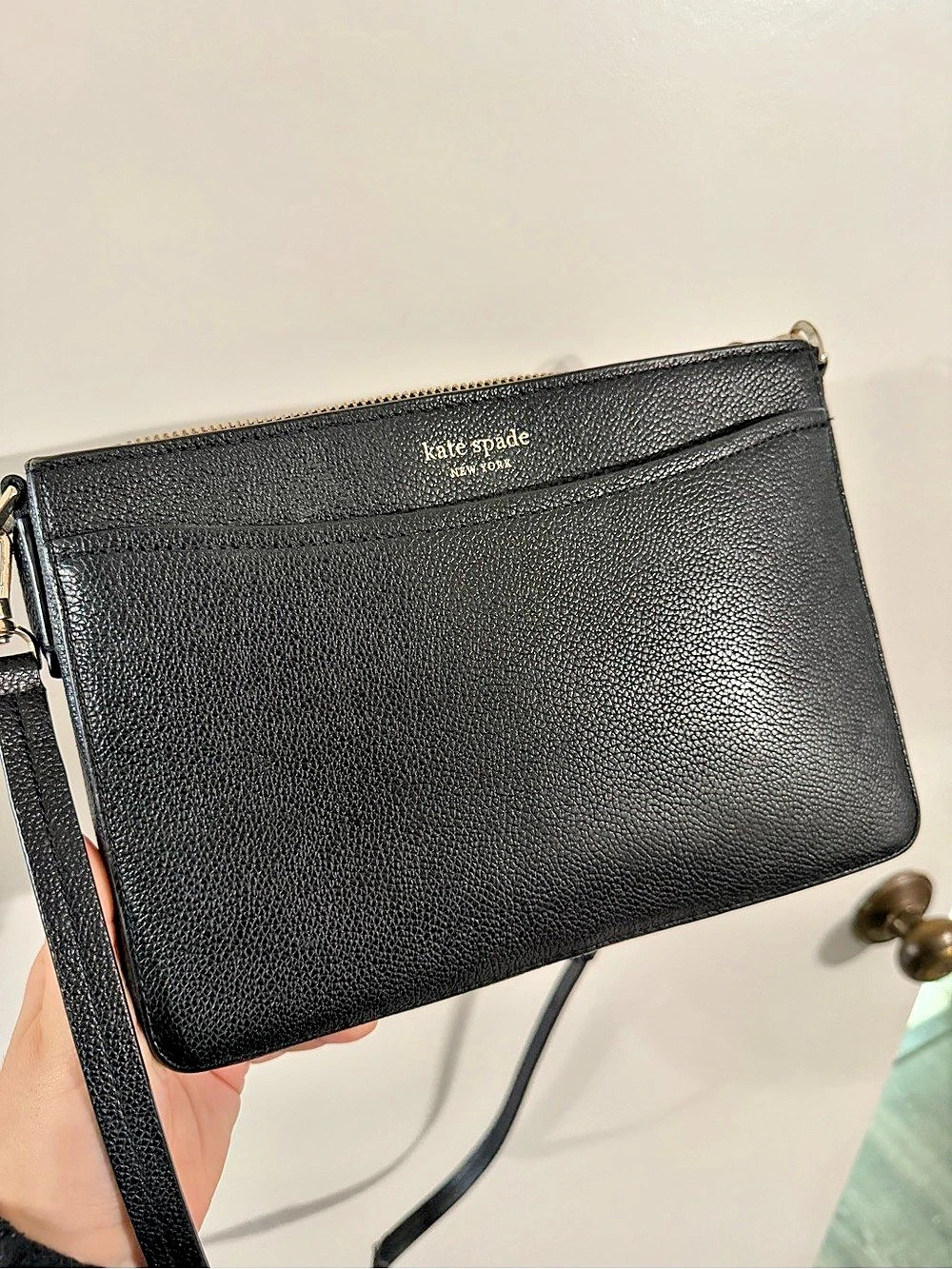 kate spade Black Leather Crossbody